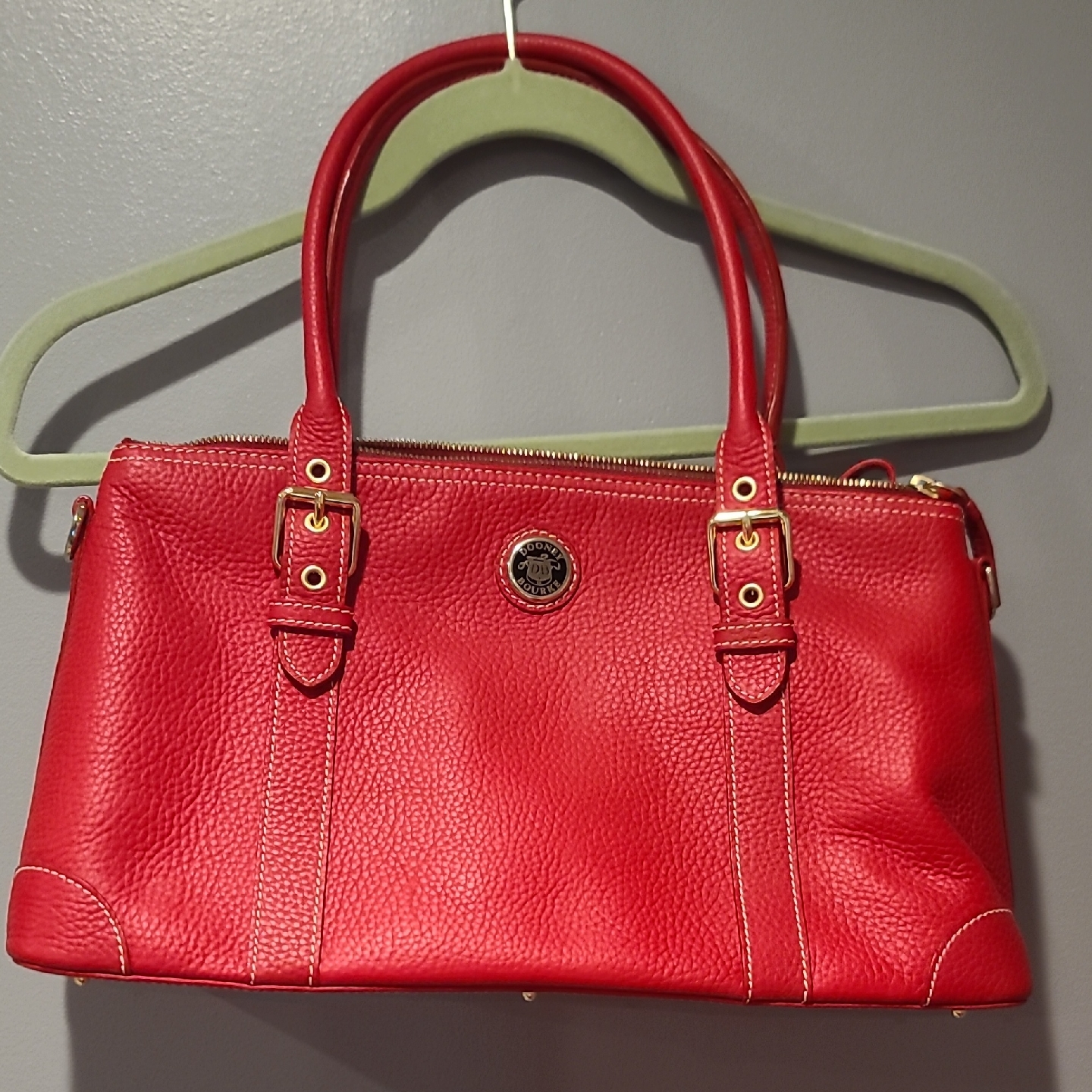New Dooney And Bourke Red Leather Handbag